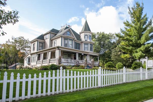 Summer Day at the Cherry Tree Inn behind the white picket fence