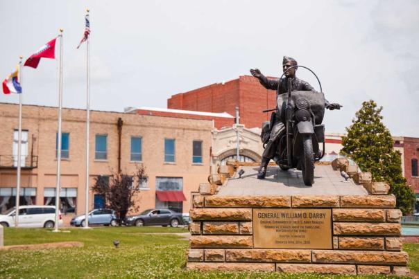 General Darby Statue on Garrison Ave