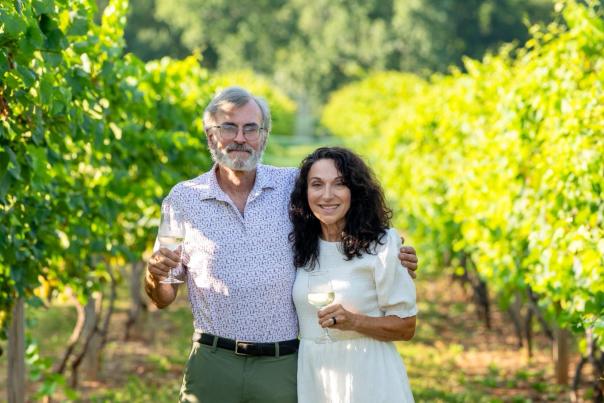 picture of the Massa family at la famiglia vineyards and winery