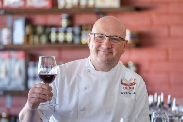 Chef Peters from Mezzaluna Pasteria