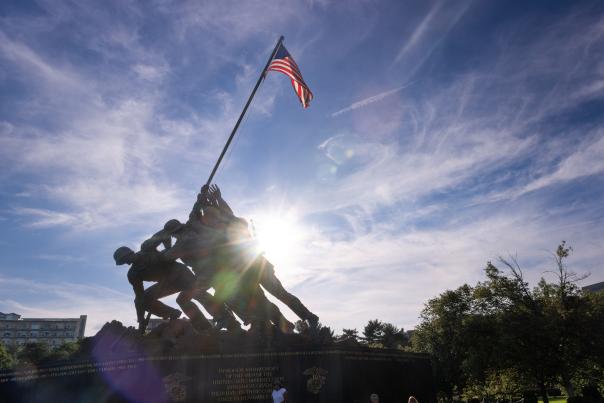 Iwo Jima - April Greer - Arlington - Flags - Fourth of July - Veterans Day - Marine Corps