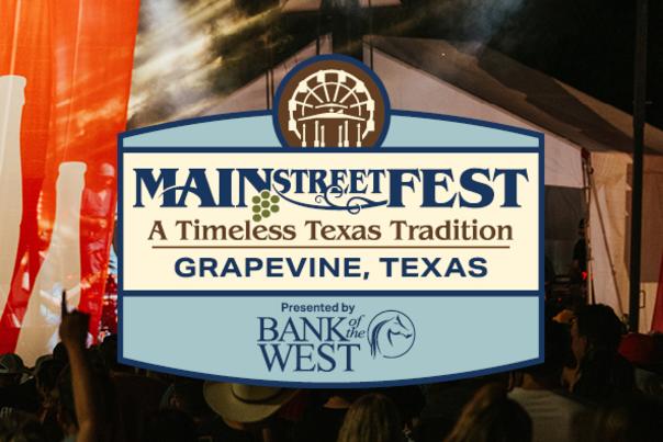 Logo for Main Street Fest in Grapevine, Texas