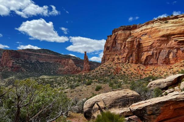 View of Monument Canyon from Bottom in Colorado National Monument