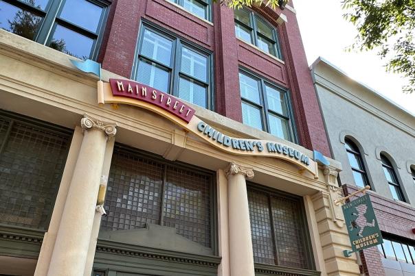 A picturesque photo capturing the facade of the Main Street Children's Museum in Rock Hill, South Carolina. The building's charming and colorful exterior features playful architectural details that reflect the spirit of childhood and creativity, welcoming visitors to a world of educational and interactive experiences for kids