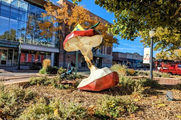 Ant & Apple Sculpture in Downtown Grand Junction