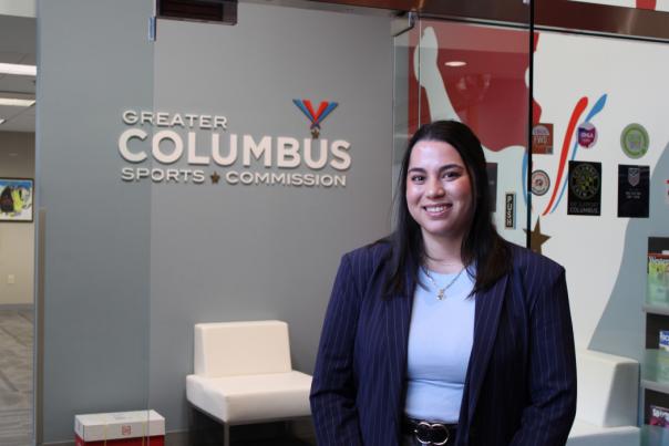 Grace Dearing at GCSC office