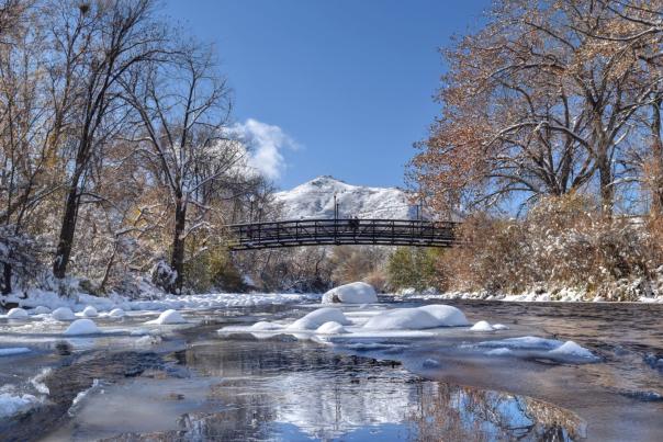 Clear Creek Looking at Mount Zion