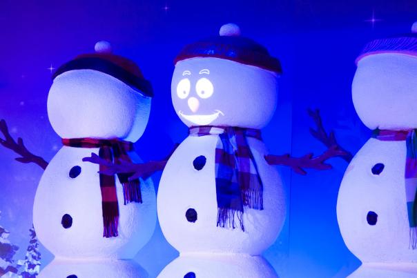 Snowmen at Discovery Cube