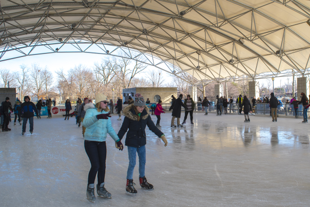 Ice Skating at Headwaters Park