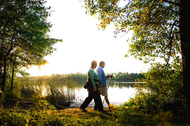 Hiking to birding locations