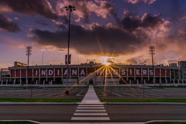 Entrance to the Memorial Stadium Indiana Hoosiers