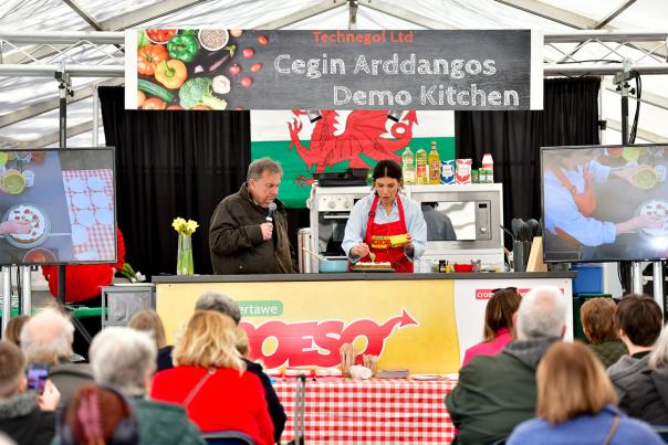 Croeso kitchen demo tent