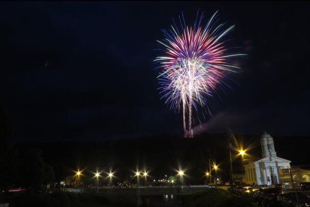 Fourth of July Fireworks in Honesdale, PA