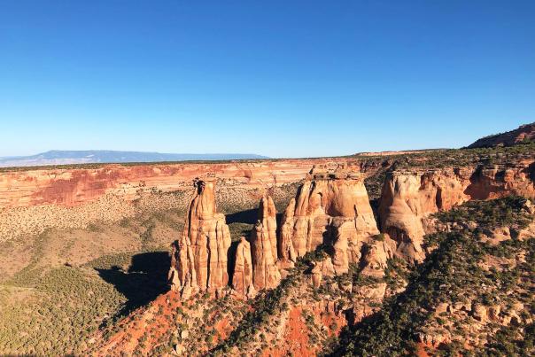 View of Rock Formations on Colorado National Monument