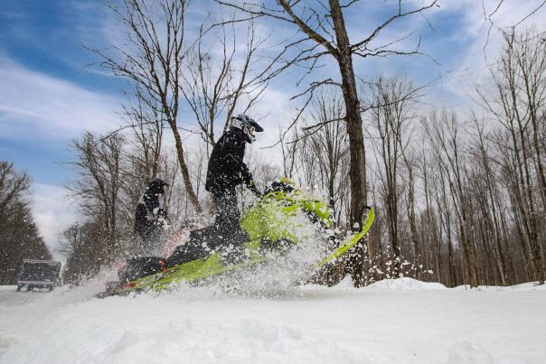 Snowmobiling in Michigan's Upper Peninsula