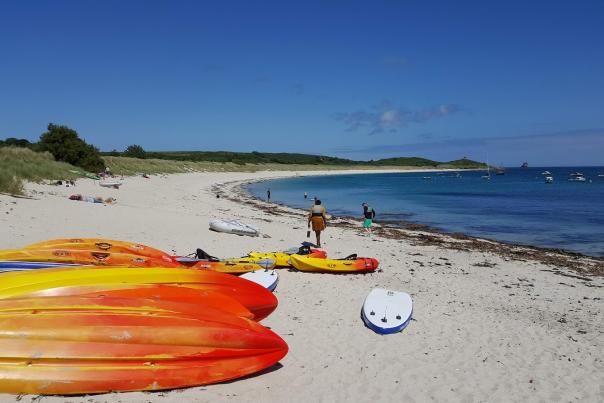 Kayaks on St. Martin's
