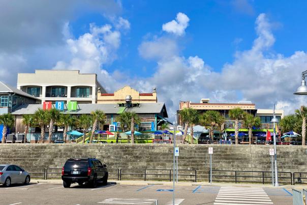 Restaurants along Bay St Louis Harbor