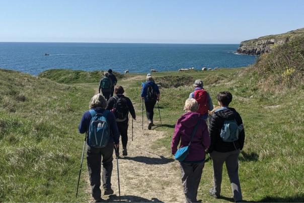 Walx Dorset guided tour group on the Jurassic Coast in Dorset