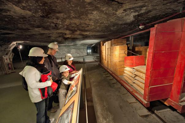 Family Explores Strataca, the Underground Salt Museum in Hutchinson