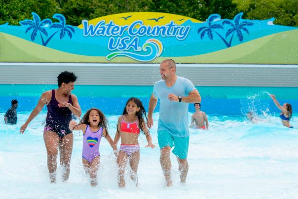 Family at Water Country Water Park USA