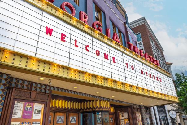 Georgia Theatre Athens GA marquee Welcome to Athens