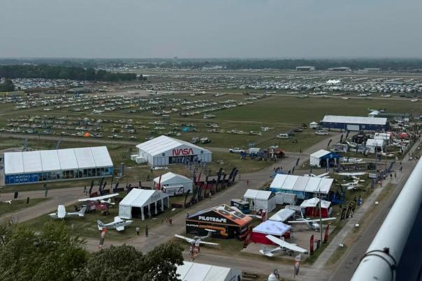 EAA Tower View of Planes