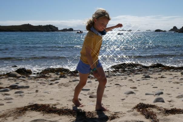 Kid on beach