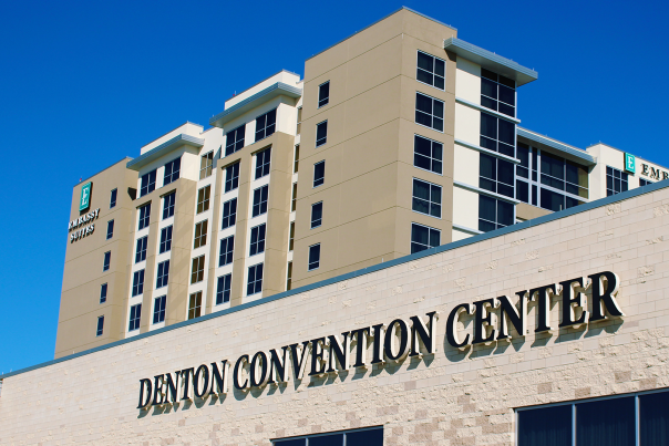 Embassy and Denton Convention Center Exterior