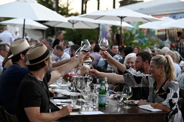 Urban wine dinner in McMinnville, Oregon