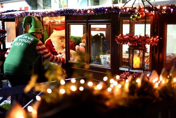 Santa on railway at Christmas at Exbury Gardens - What's On