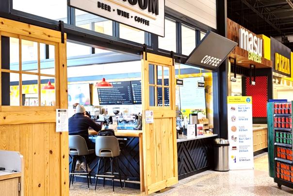 Entrance to City Place Taproom inside of Whole Foods Market