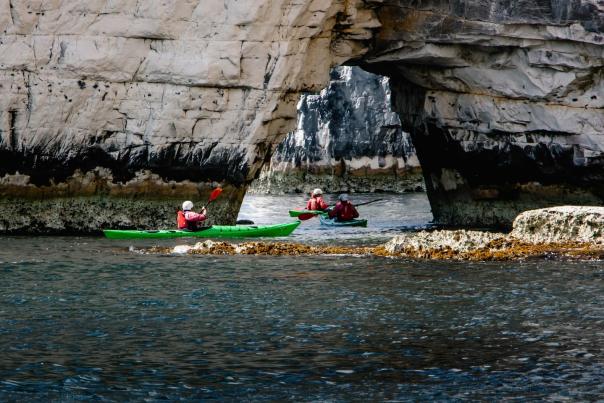Fore Adventure kayaking activities at Old Harry Rocks in Dorset