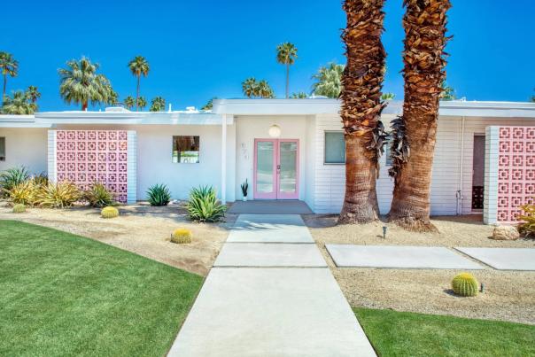 Marquee at Twin Palms home for Modernism Week in Palm Springs