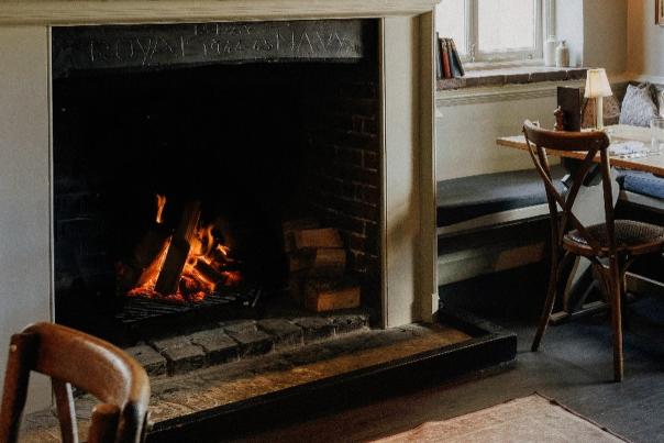 Henry's Bar fireplace