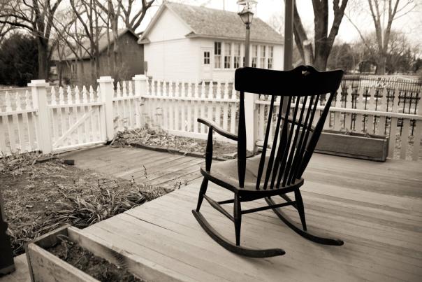 Old Cowtown Porch and Rocking Chair