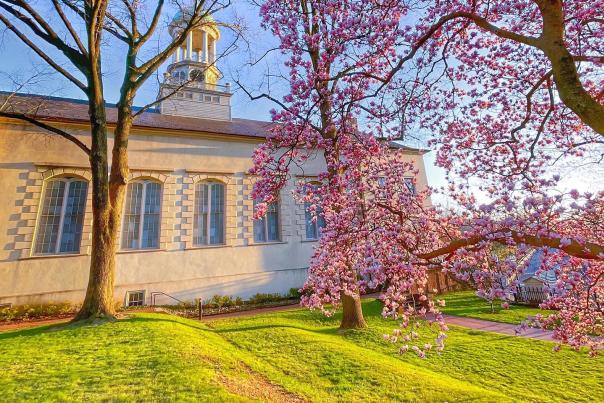 Moravian Church in Spring
