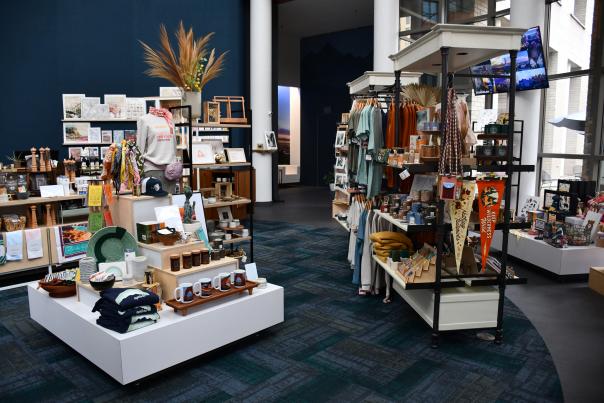 The Salt & Honey gift shop area at the Salt Lake Visitors Information Center