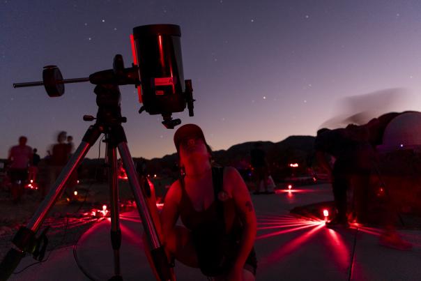 Stargazing at Sky's The Limit Observatory and Nature Center Twentynine Palms California