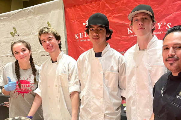 Battle of the Burgers culinary students and chef