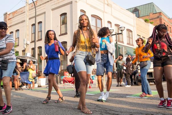 African American Downtown Festival in Ann Arbor, Michigan