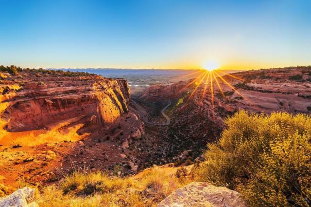 Sunrise over Colorado National Monument