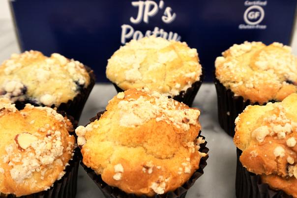 Muffins made by JP's Pastry, a certified Gluten-free bakery in Benson, NC.