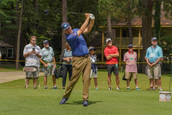 Man golfing at the Insperity Invitational in The Woodlands, Texas