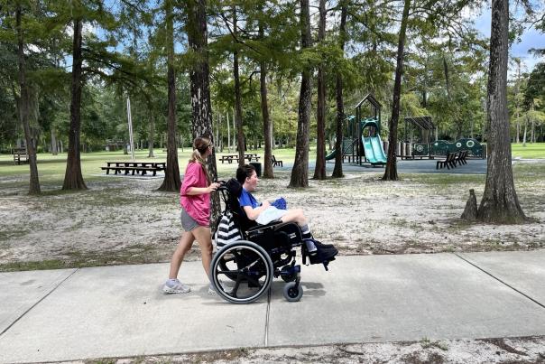 PJ Paulsell exploring Bogue Falaya Park in Covington