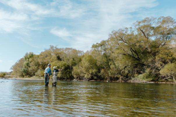 Fly fishing in the Mataura River - Southland is world renowned for its brown trout fly fishing