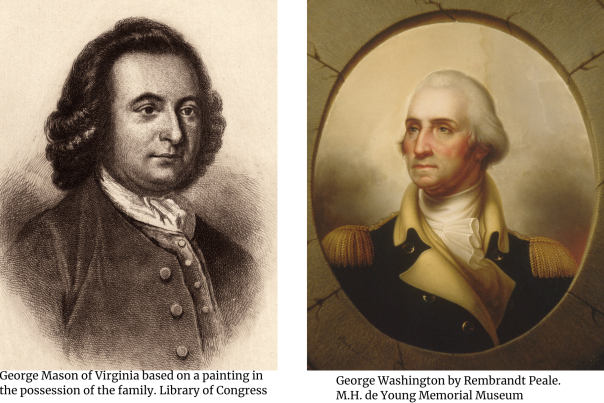 Portrait of George Mason and George Washington