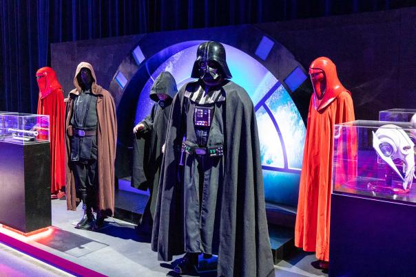 Darth Vader and other Star Wars characters are on display at touring exhibit