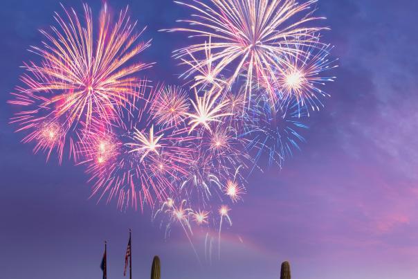 Fireworks at Fort McDowell