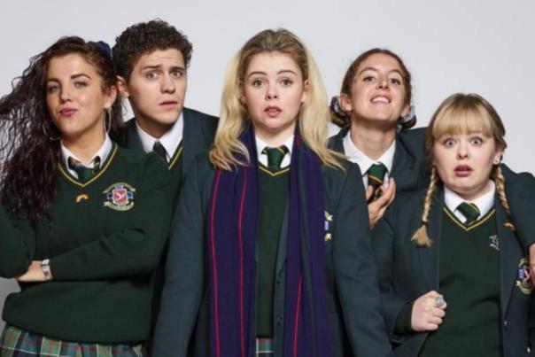 The cast of Derry Girls.