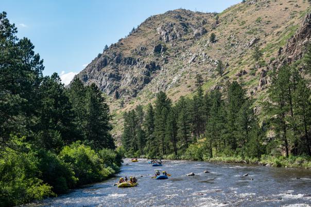 Mountain Whitewater Wide Shot